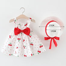 Load image into Gallery viewer, Melario Baby Clothing Sets 2020 Summer Sleeveless Dress Girls Three Piece Sets Short Pants+Dress Set Stripe Patten For Baby 6-24
