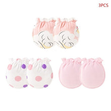 Load image into Gallery viewer, KLV 4 Pair/set Simple Cute Baby Knitting Mitten Newborn Anti-eat Hand Anti-Grab Face Protect Glove Baby Mitten
