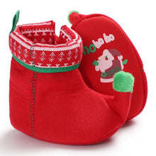 Load image into Gallery viewer, 2020 New Christmas Baby Shoes Baby Boys Girls Winter Warm Santa Claus First Walkers Cute Xmas Baby Boots DS9
