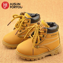 Load image into Gallery viewer, 2020 Winter Children's Boots Girls Boys Plush Martin Boots Casual Warm Ankle Shoes Kids Fashion Sneakers Baby Snow Boots
