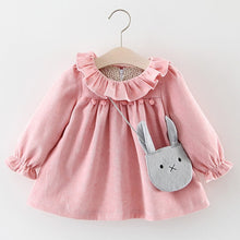 Load image into Gallery viewer, Melario Newborn Baby Girl Dress Autumn Princess Dresses for Kids Dress Cartoon Baby Dress With Bag Infant Clothing Toddler Dress
