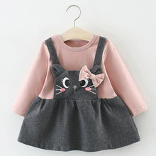 Load image into Gallery viewer, Melario Newborn Baby Girl Dress Autumn Princess Dresses for Kids Dress Cartoon Baby Dress With Bag Infant Clothing Toddler Dress

