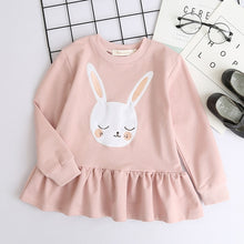 Load image into Gallery viewer, Bear Leader Girls Dress New Brand Baby Girls Blouse Rabbit Ears Hooded Ruched Long Sleeve Children Clothing Dress Girls Clothes
