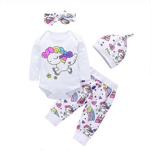 Load image into Gallery viewer, 3Pcs Newborn Baby Girl Clothes Set Fashion Autumn Cotton Letter T-shirt Pants Headband Fall Toddler Infant Outfits Clothing Suit
