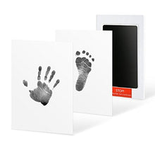 Load image into Gallery viewer, Baby Footprints Handprint Ink Pads Safe Non-toxic Ink Pads Kits for Baby Shower Baby Paw Print Pad Foot Print Pad Inkless
