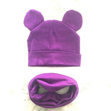 Load image into Gallery viewer, Baby Hat Cotton Ear Cap For Boys And Girls Winter Hat Scarf Set Children Boys Cap Scarf 2PCS
