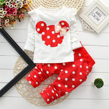 Load image into Gallery viewer, 2020 Spring New Children's Clothing Fashion Baby Girl Out 2pcs Suit Coat +Pant Cartoon Set Newborn Baby Cotton Clothes Suit
