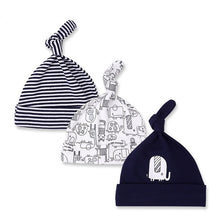 Load image into Gallery viewer, 3pcs Per Lot Baby Hats 100% Cotton Printed Baby Hats &amp; Caps For 0-6 Months Newborn Baby Accessories Dropshipping KF268
