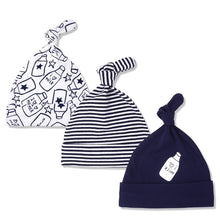 Load image into Gallery viewer, 3pcs Per Lot Baby Hats 100% Cotton Printed Baby Hats &amp; Caps For 0-6 Months Newborn Baby Accessories Dropshipping KF268
