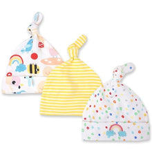 Load image into Gallery viewer, 3pcs Per Lot Baby Hats 100% Cotton Printed Baby Hats &amp; Caps For 0-6 Months Newborn Baby Accessories Dropshipping KF268
