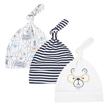 Load image into Gallery viewer, 3pcs Per Lot Baby Hats 100% Cotton Printed Baby Hats &amp; Caps For 0-6 Months Newborn Baby Accessories Dropshipping KF268
