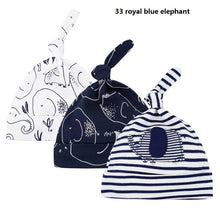 Load image into Gallery viewer, 3pcs Per Lot Baby Hats 100% Cotton Printed Baby Hats &amp; Caps For 0-6 Months Newborn Baby Accessories Dropshipping KF268
