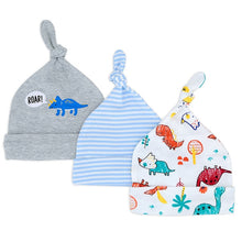 Load image into Gallery viewer, 3pcs Per Lot Baby Hats 100% Cotton Printed Baby Hats &amp; Caps For 0-6 Months Newborn Baby Accessories Dropshipping KF268
