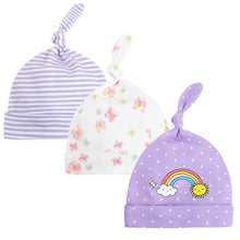 Load image into Gallery viewer, 3pcs Per Lot Baby Hats 100% Cotton Printed Baby Hats &amp; Caps For 0-6 Months Newborn Baby Accessories Dropshipping KF268
