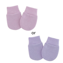 Load image into Gallery viewer, KLV 4 Pair/set Simple Cute Baby Knitting Mitten Newborn Anti-eat Hand Anti-Grab Face Protect Glove Baby Mitten
