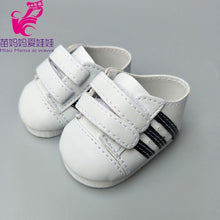 Load image into Gallery viewer, 7cm doll shoes for 43cm born baby Doll Shoes sneackers fit For 18 inch Doll shoes Toy Boots Doll Accessories
