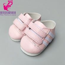 Load image into Gallery viewer, 7cm doll shoes for 43cm born baby Doll Shoes sneackers fit For 18 inch Doll shoes Toy Boots Doll Accessories
