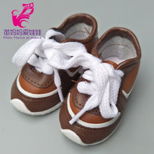 Load image into Gallery viewer, 7cm doll shoes for 43cm born baby Doll Shoes sneackers fit For 18 inch Doll shoes Toy Boots Doll Accessories
