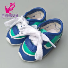 Load image into Gallery viewer, 7cm doll shoes for 43cm born baby Doll Shoes sneackers fit For 18 inch Doll shoes Toy Boots Doll Accessories
