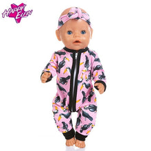 Load image into Gallery viewer, New fashion Jumpsuits Fit For 43cm Zapf Born Baby Doll 17inch Born Babies Doll Clothes
