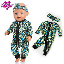 Load image into Gallery viewer, New fashion Jumpsuits Fit For 43cm Zapf Born Baby Doll 17inch Born Babies Doll Clothes
