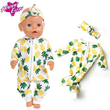 Load image into Gallery viewer, New fashion Jumpsuits Fit For 43cm Zapf Born Baby Doll 17inch Born Babies Doll Clothes
