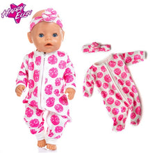 Load image into Gallery viewer, New fashion Jumpsuits Fit For 43cm Zapf Born Baby Doll 17inch Born Babies Doll Clothes
