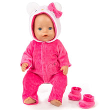 Load image into Gallery viewer, New fashion Jumpsuits Fit For 43cm Zapf Born Baby Doll 17inch Born Babies Doll Clothes
