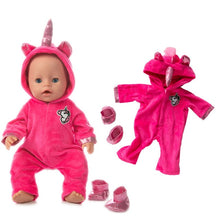 Load image into Gallery viewer, New fashion Jumpsuits Fit For 43cm Zapf Born Baby Doll 17inch Born Babies Doll Clothes
