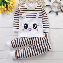 Load image into Gallery viewer, Autumn Pajamas For Children Long Sleeve Cotton Blend Suit Cartoon Animal Clothing Baby Pyjamas Set Sleepwear Free Octopus Dolls
