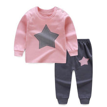 Load image into Gallery viewer, Autumn Pajamas For Children Long Sleeve Cotton Blend Suit Cartoon Animal Clothing Baby Pyjamas Set Sleepwear Free Octopus Dolls
