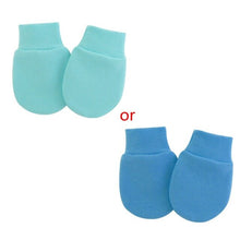 Load image into Gallery viewer, KLV 4 Pair/set Simple Cute Baby Knitting Mitten Newborn Anti-eat Hand Anti-Grab Face Protect Glove Baby Mitten
