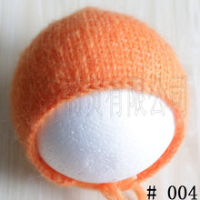 Load image into Gallery viewer, Handcraft Baby hand Knit Mohair Bonnet ,Baby Photography Props. Photography prop.on Baby Shower Gift
