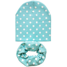 Load image into Gallery viewer, Baby Hat Infant Caps Cotton Scarf Baby Beanies Love Heart Print Spring Autumn Children Hat Scarf Set Baby Girls Hats Photo Props

