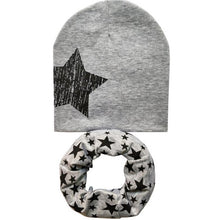 Load image into Gallery viewer, Baby Hat Infant Caps Cotton Scarf Baby Beanies Love Heart Print Spring Autumn Children Hat Scarf Set Baby Girls Hats Photo Props
