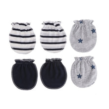 Load image into Gallery viewer, 3Pairs Fashion Baby Anti Scratching Gloves Newborn Protection Face Cotton Scratch Mittens
