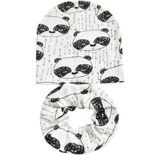 Load image into Gallery viewer, Baby Hat Infant Caps Cotton Scarf Baby Beanies Love Heart Print Spring Autumn Children Hat Scarf Set Baby Girls Hats Photo Props
