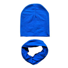 Load image into Gallery viewer, 2Pcs/Set Cotton Baby Hat Scarf Spring Star Print Children Caps Scarves Boys Girls Warm Beanie Collar Set Autumn Children Hat Set
