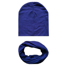 Load image into Gallery viewer, 2Pcs/Set Cotton Baby Hat Scarf Spring Star Print Children Caps Scarves Boys Girls Warm Beanie Collar Set Autumn Children Hat Set

