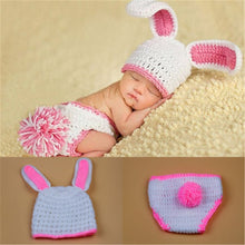 Load image into Gallery viewer, New Knitting Baby Hat Newborn Photography Props Cute Photography Props Children Cap For Girls Hat Baby Girl Clothing
