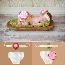 Load image into Gallery viewer, New Knitting Baby Hat Newborn Photography Props Cute Photography Props Children Cap For Girls Hat Baby Girl Clothing

