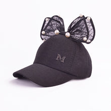 Load image into Gallery viewer, Cute Baby Hat Spring Summer Baby Girl Baseball Cap Glitter Sequin Rabbit Ear Pearl Kids Hat Girls Sun Hats for Children
