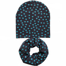 Load image into Gallery viewer, Baby Hat Infant Caps Cotton Scarf Baby Beanies Love Heart Print Spring Autumn Children Hat Scarf Set Baby Girls Hats Photo Props
