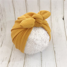 Load image into Gallery viewer, 2019 Fashion Baby Hats Rabbit Ears Infant Children Baby Girls Boho Hat Beanie Scarf Turban Head Wrap Cap headscarf
