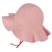 Load image into Gallery viewer, Baby Summer Outdoor Bucket Hat Kids Children Floral Panama Cap Sun Beach Caps Lovely Lace Princess Brim Baby Girl Sun Hat
