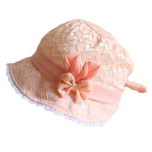 Load image into Gallery viewer, Baby Summer Outdoor Bucket Hat Kids Children Floral Panama Cap Sun Beach Caps Lovely Lace Princess Brim Baby Girl Sun Hat
